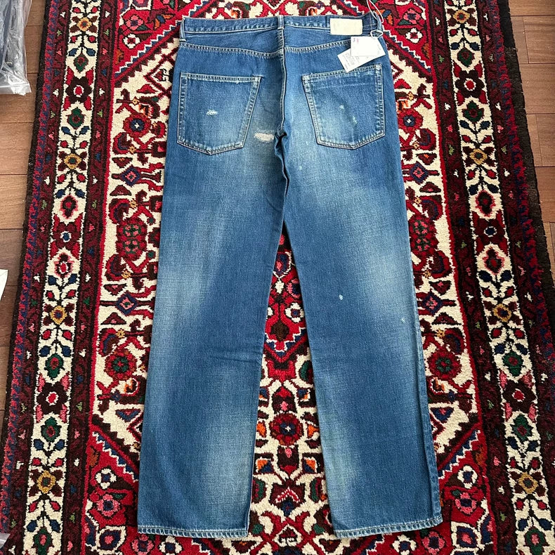 Visvim Early Yellow Mud Wash Denim Pants