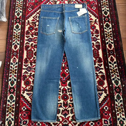 Visvim Early Yellow Mud Wash Denim Pants