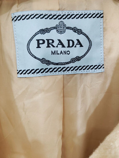 Vintage Prada Camel Alpaca Wool Coat