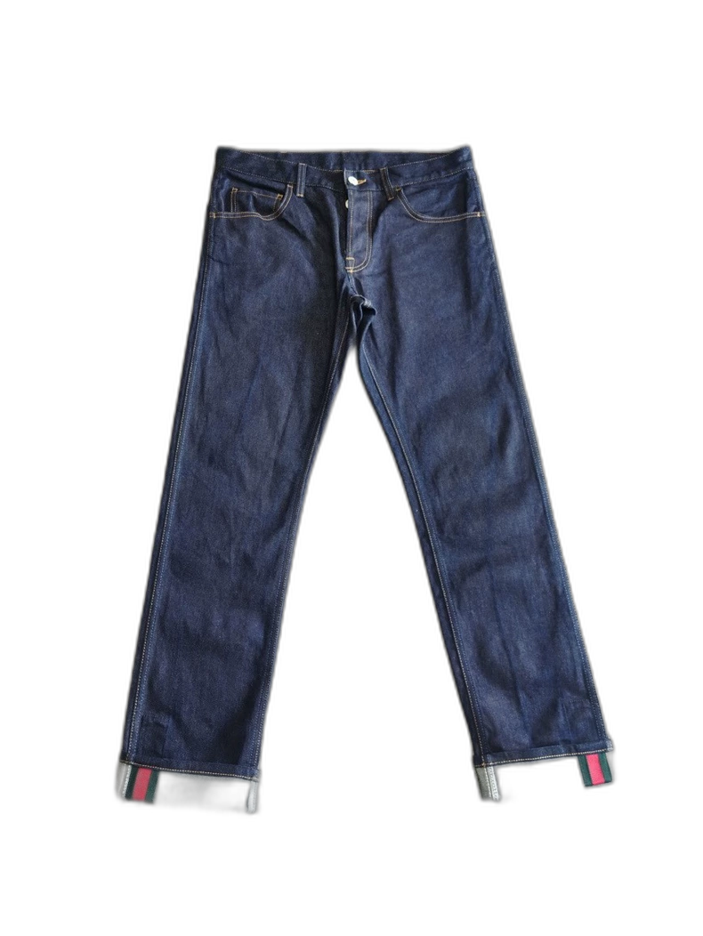 Gucci Men's Striped Denim Pants-zp