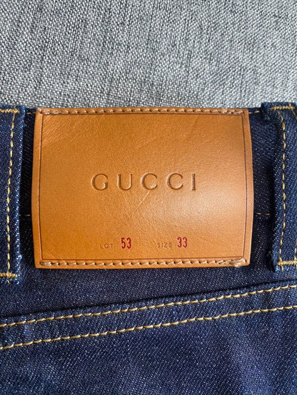 Gucci Men's Striped Denim Pants-zp