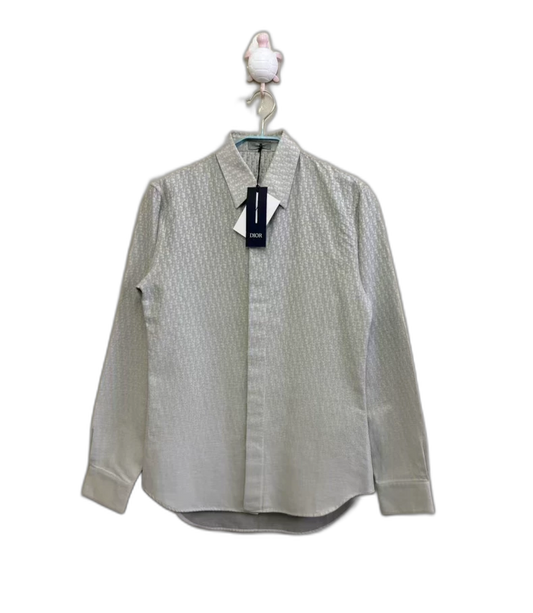 Dior Gray Gradient Logo Shirt