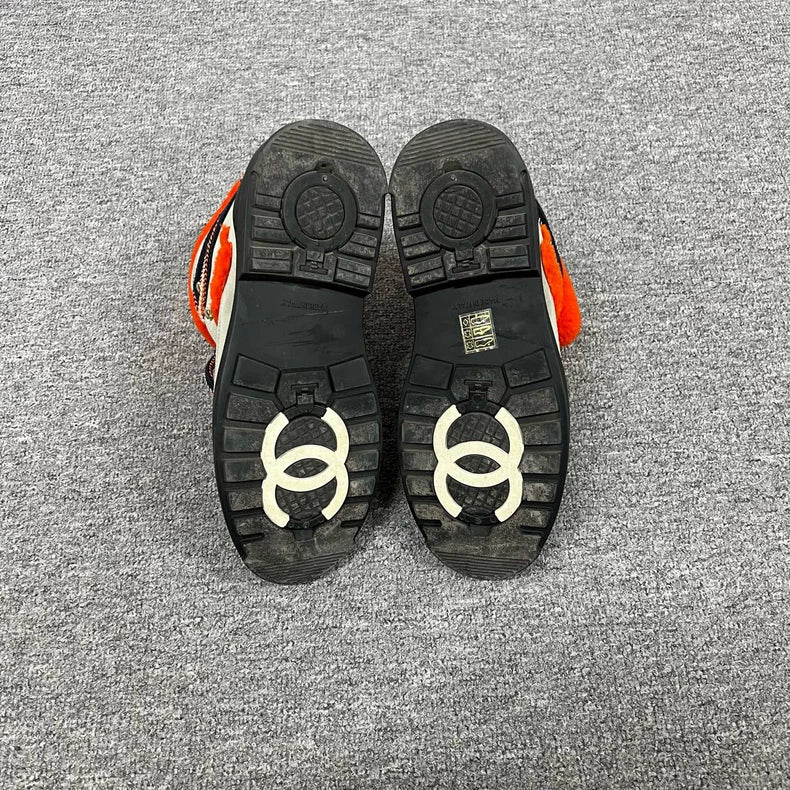 Chanel Fleece Double C Hiking Boots