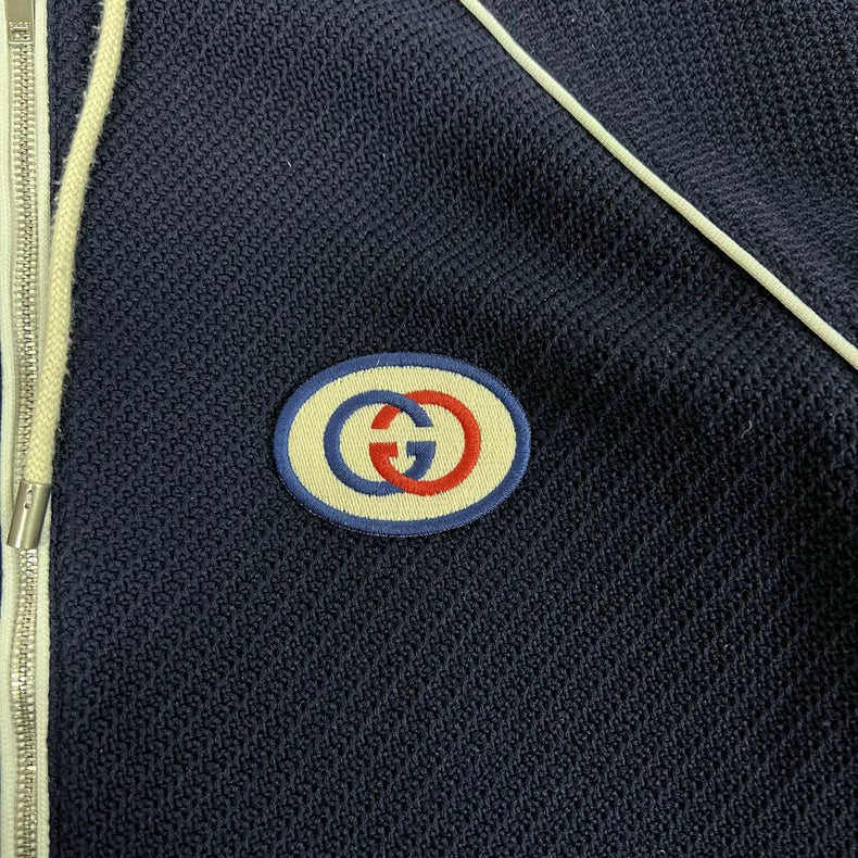 Gucci Logo Embroidered Hooded Jacket