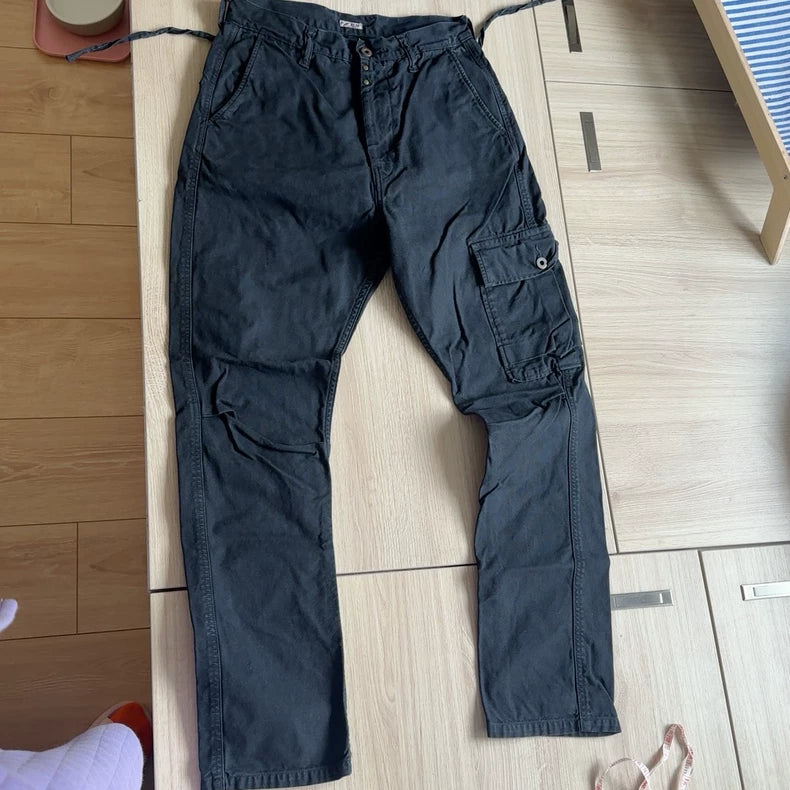 KAPITAL Black Casual Cargo Pants Size S