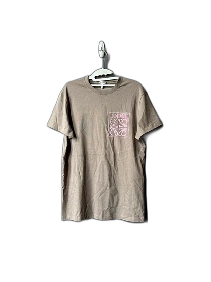 Loewe Brown Logo Short Sleeve T-Shirt