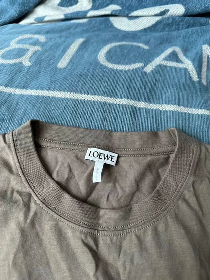 Loewe Brown Logo Short Sleeve T-Shirt