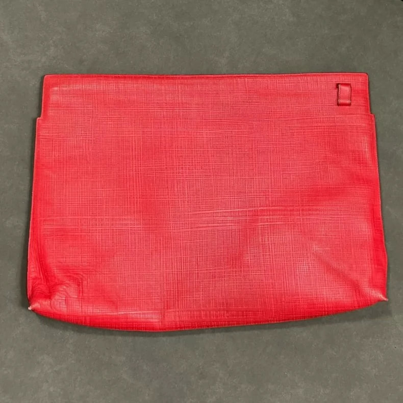 Loewe Logo Red Clutch Bag