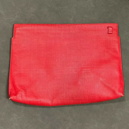 Loewe Logo Red Clutch Bag