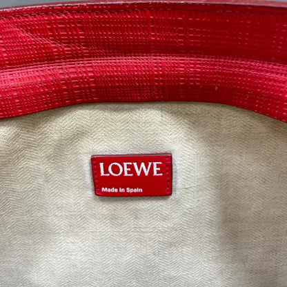 Loewe Logo Red Clutch Bag