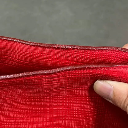 Loewe Logo Red Clutch Bag