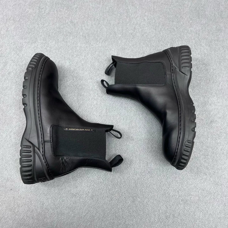 Dior D-Racer Black Chelsea Boots