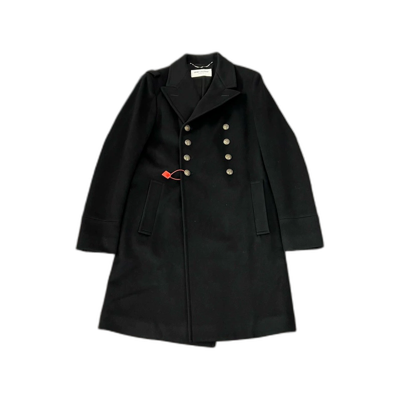 Black Double-Breasted Naval Coat