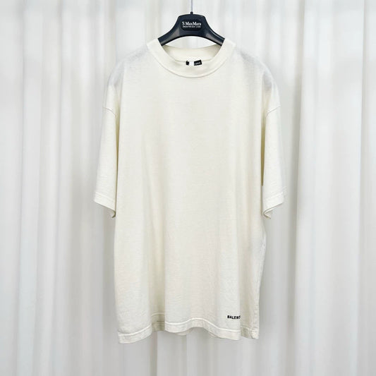 Balenciaga Embroidered Hem Letter Short Sleeve-yf