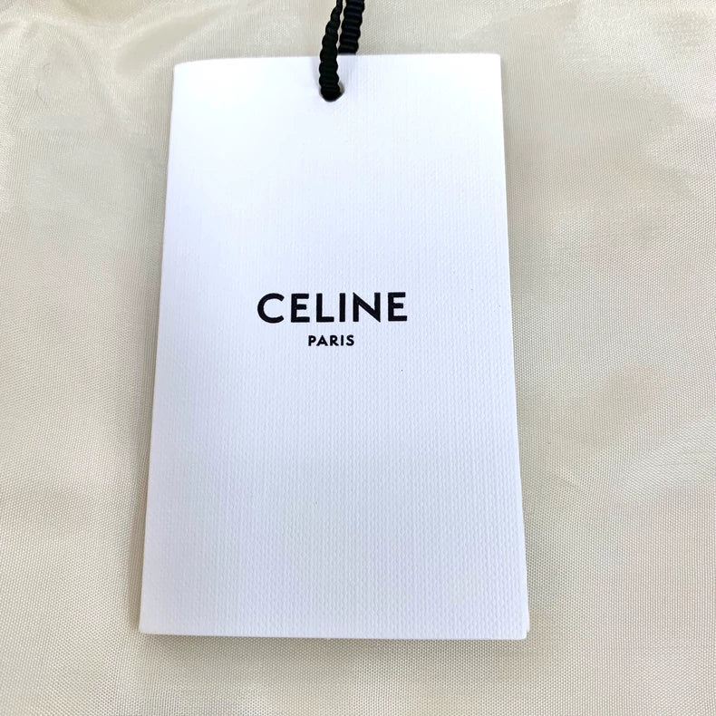 Celine Champagne Gold Striped Zip Jacket