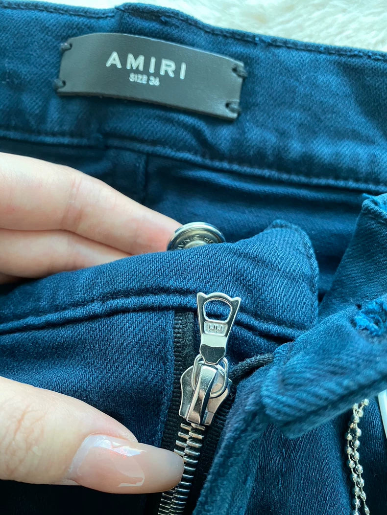 Amiri MX2 Dark Blue Denim Pants