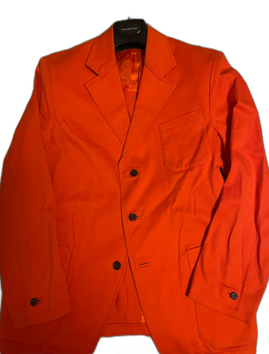 Prada Cotton Casual Suit Jacket in Orange