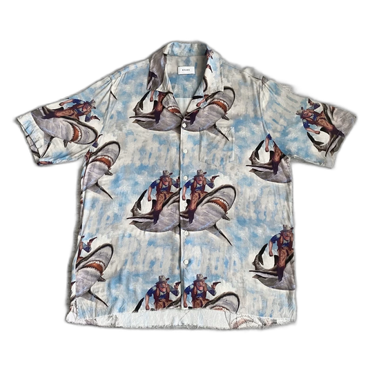 Rhude Hawaiian Short Sleeve Aloha Shirt-zp
