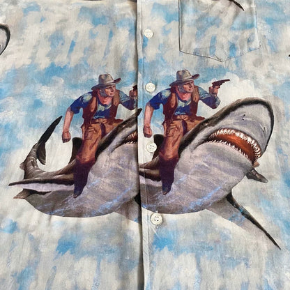 Rhude Hawaiian Short Sleeve Aloha Shirt-zp