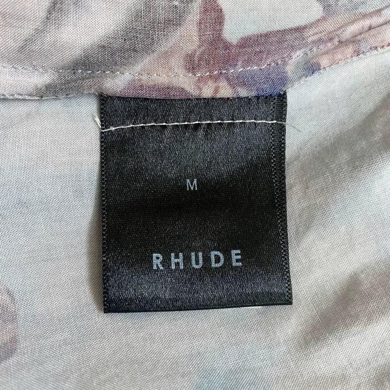 Rhude Hawaiian Short Sleeve Aloha Shirt-zp