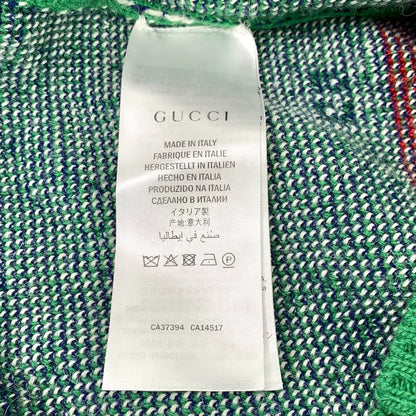 Gucci Green Ram Head Knit Sweater