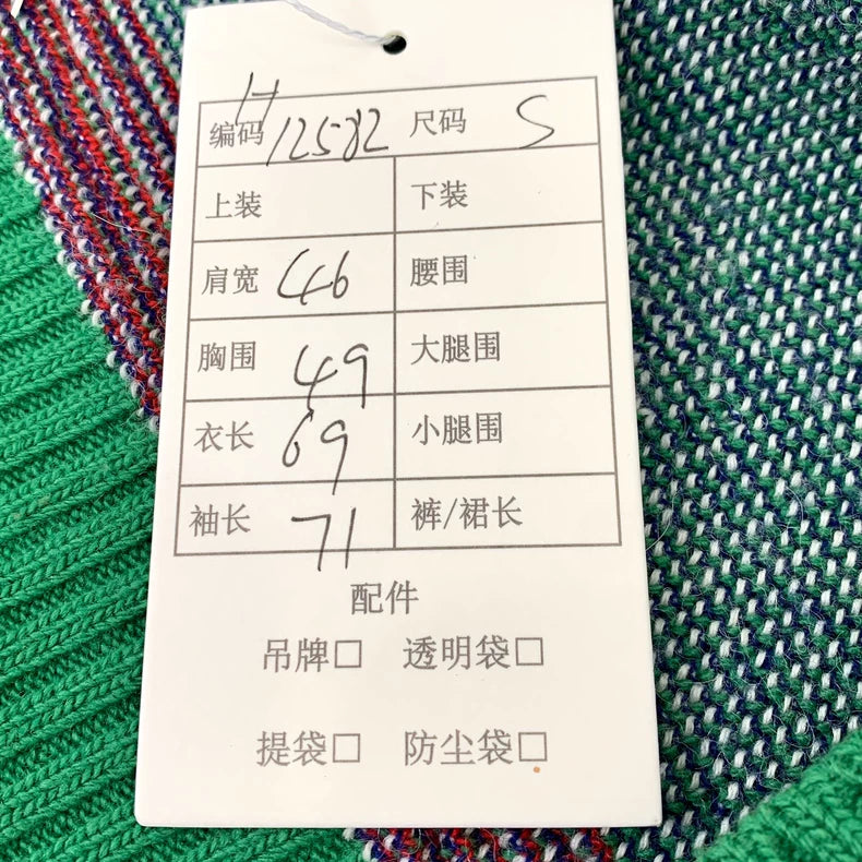 Gucci Green Ram Head Knit Sweater