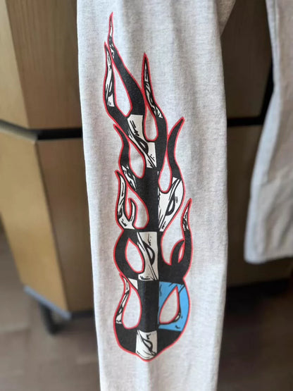 Chrome Hearts Mattyboy Flame Gray Pants