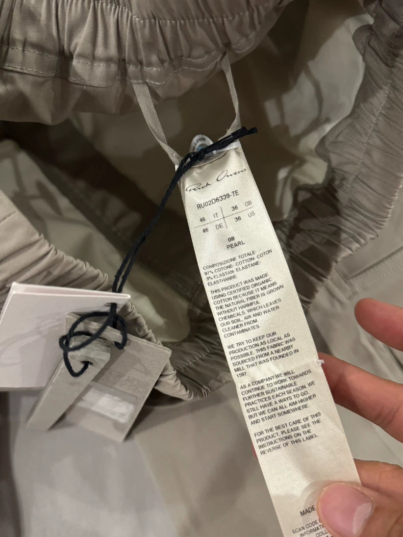 Rickowens Gray Cargo Pants