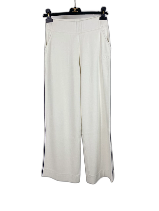 Chanel Logo Straight Leg Trousers