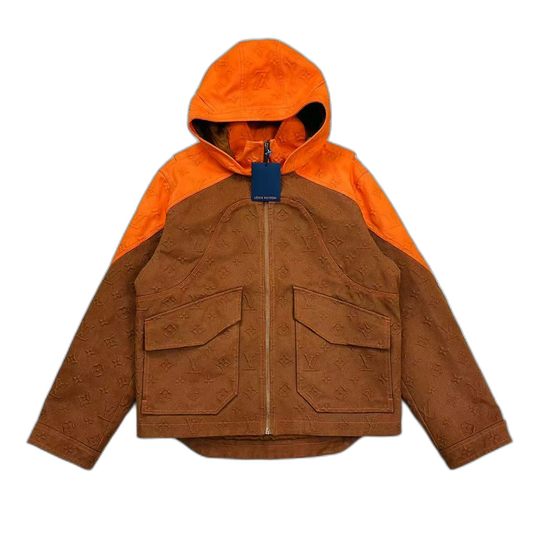 Louis Vuitton Tan and Orange Hoodie Jacket