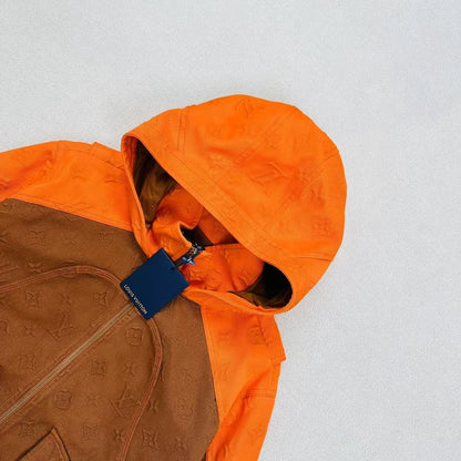 Louis Vuitton Tan and Orange Hoodie Jacket