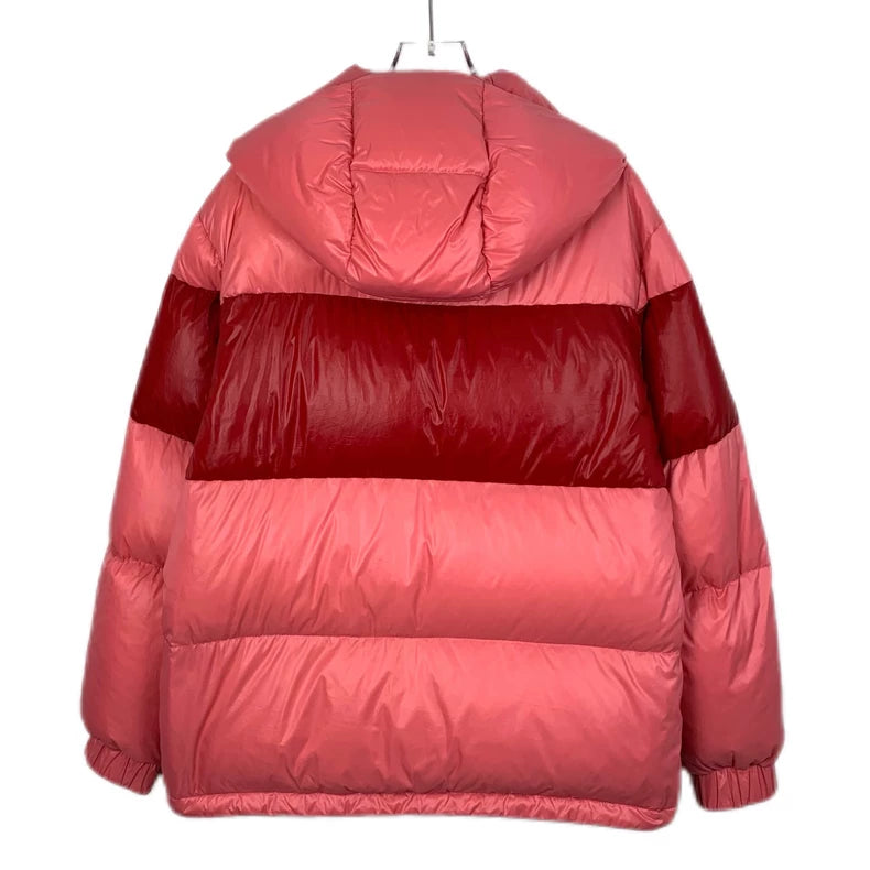 Pink Moncler Hooded Down Jacket