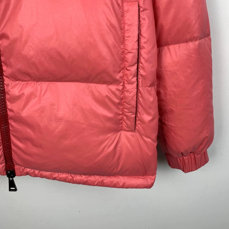 Pink Moncler Hooded Down Jacket