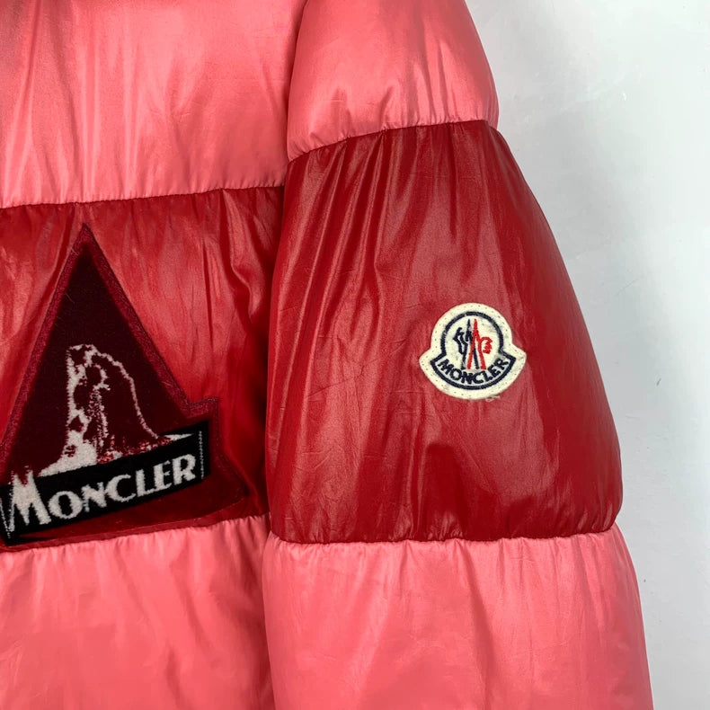 Pink Moncler Hooded Down Jacket