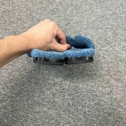 Hermes Teddy Slippers Size 35.5