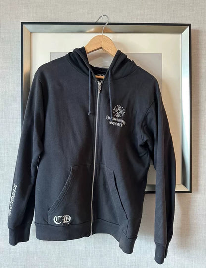 Chrome Hearts Black Zip-up Jacket