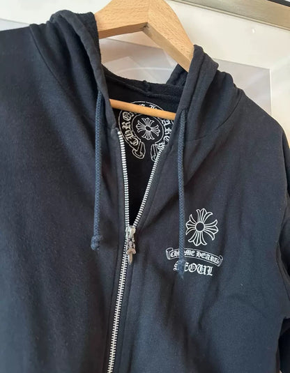Chrome Hearts Black Zip-up Jacket