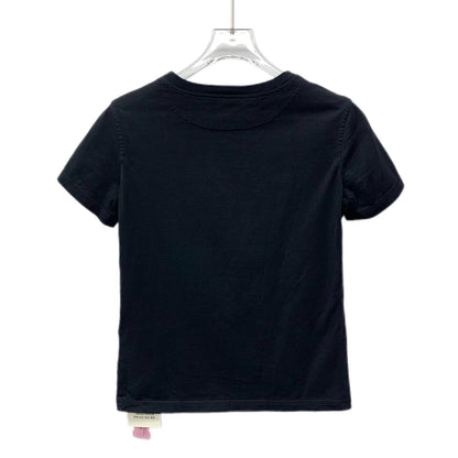 Hermes Black Floral Print Cotton T-Shirt