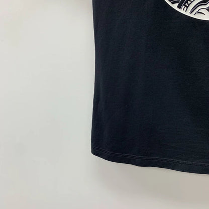 Hermes Black Floral Print Cotton T-Shirt