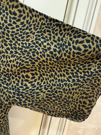 Saint Laurent Leopard Print Short Sleeve Shirt