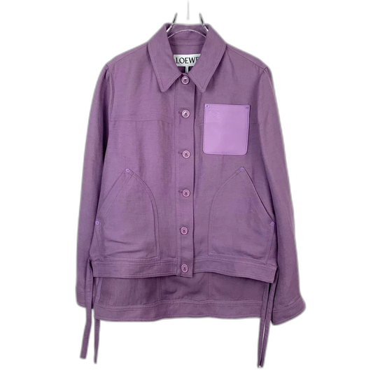 Loewe Purple Logo Patch Jacket XXS