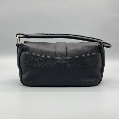 Dior Black Leather Saddle Bag