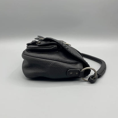 Dior Black Leather Saddle Bag