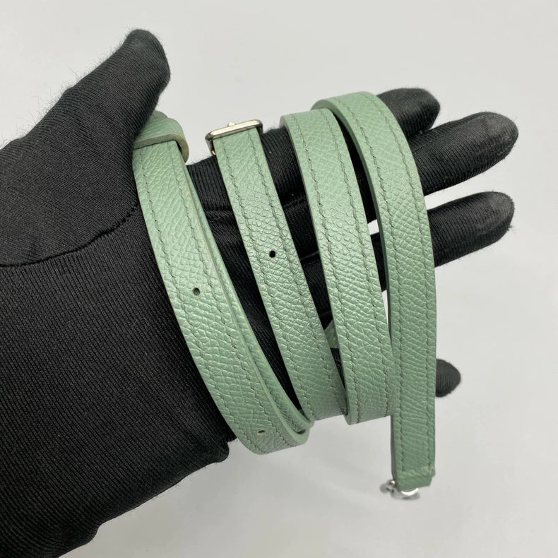 Celine Green Leather Handbag with Strap