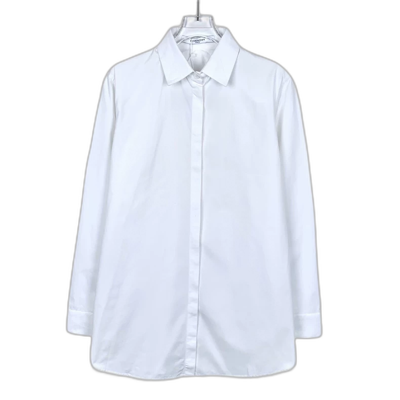 Givenchy White Long Sleeve Button-Up Shirt
