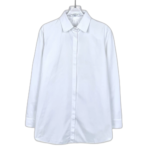 Givenchy White Long Sleeve Button-Up Shirt
