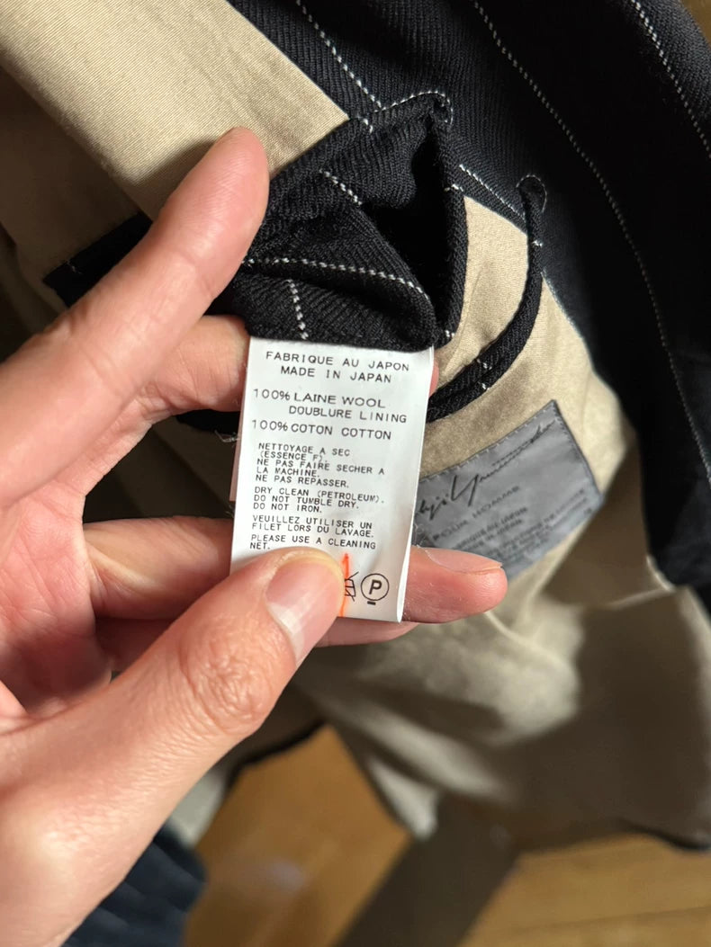 Yohji Yamamoto Pour Homme Pinstriped Blazer