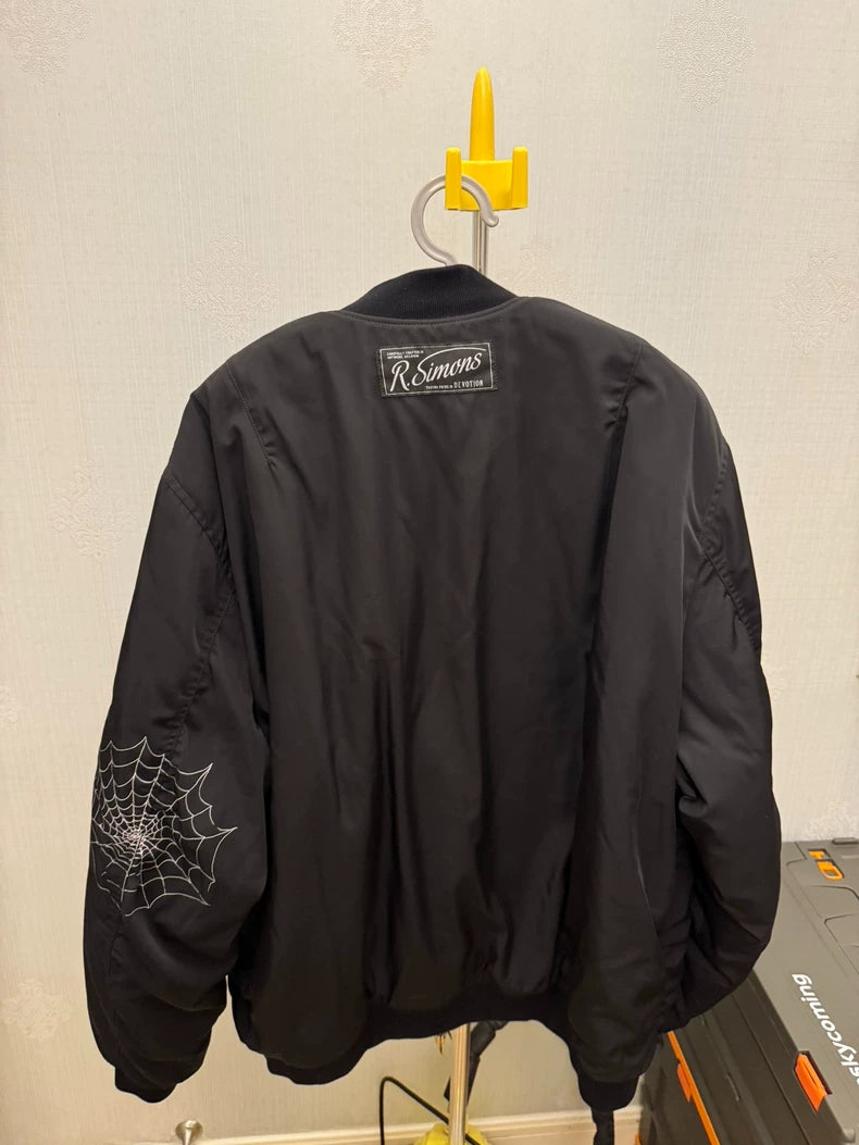 Raf Simons Spider Bomber Jacket in Black