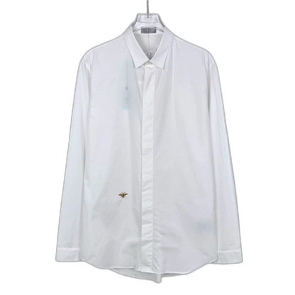 Dior Embroidered White Long Sleeve Shirt