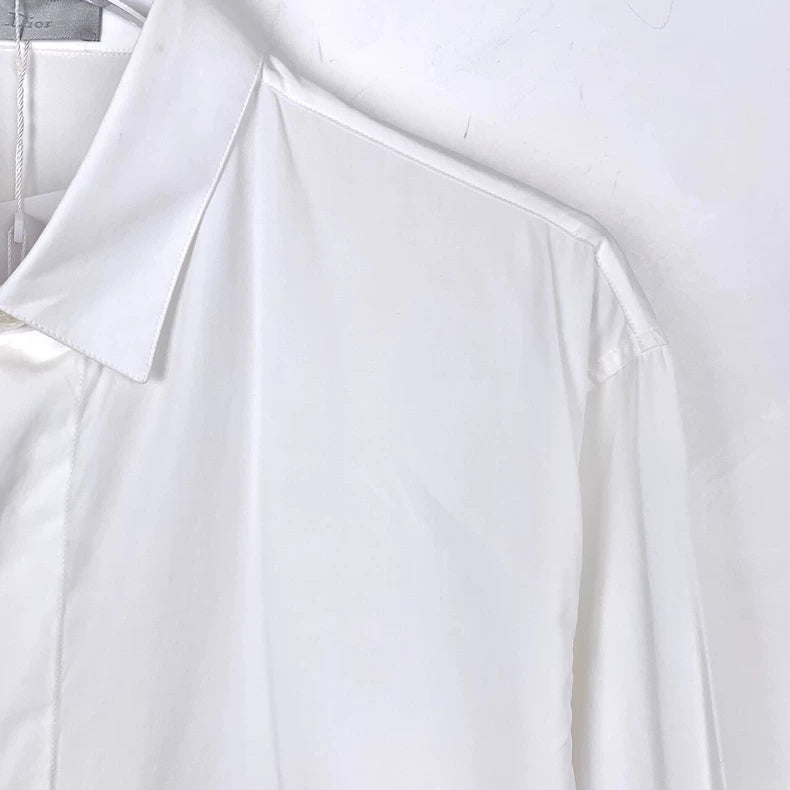 Dior Embroidered White Long Sleeve Shirt